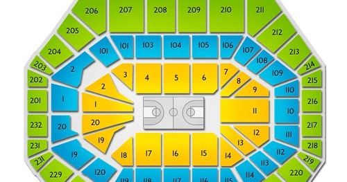 Bankers Life Fieldhouse Seating Chart With Row Numbers