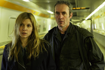 Image of Stephen Dillance and Clemence Poesy in The Tunnel Season 1
