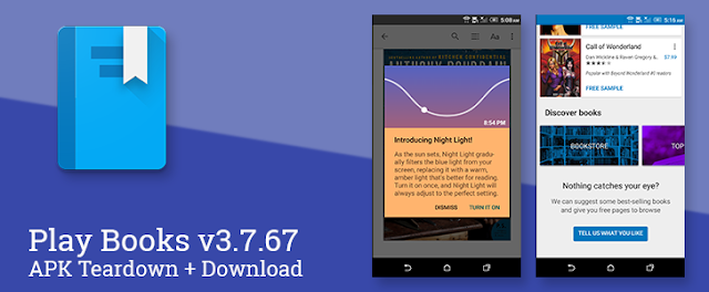Google Play Books Got v3.7.67 with new Quick-Links to the Store, new Night Light Intro Card and More Feature : Download APK Google Play Books Got v3.7.67 with new Quick-Links to the Store, new Night Light Intro Card and More Feature : Download APK
