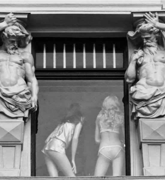 Tourist Posing Inappropriately with Statues  2