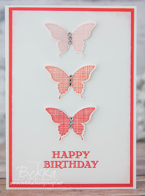 Make in a Moment Ombre Butterflies Take 2 made using Stampin' Up! UK supplies - get them here