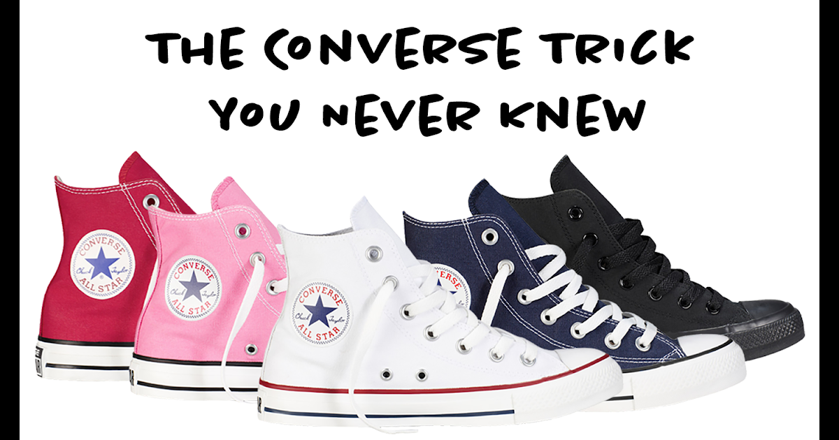 How To Lace Up Converse Using Side Holes : Save on stylish steals up to ...