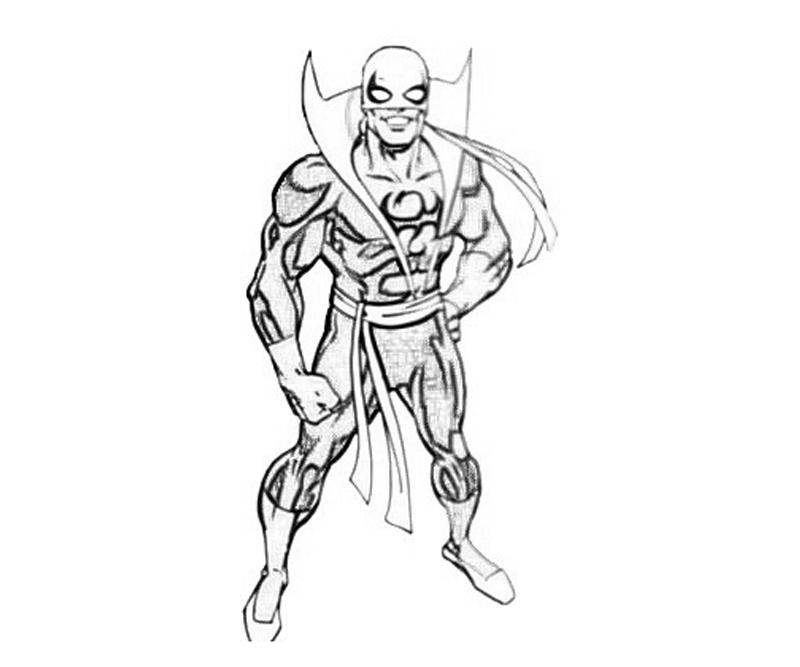 ultimate spiderman iron fist coloring pages - photo #10