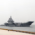 Chinese CV16 Liaoning  Aircraft Carrier Set Sail 
