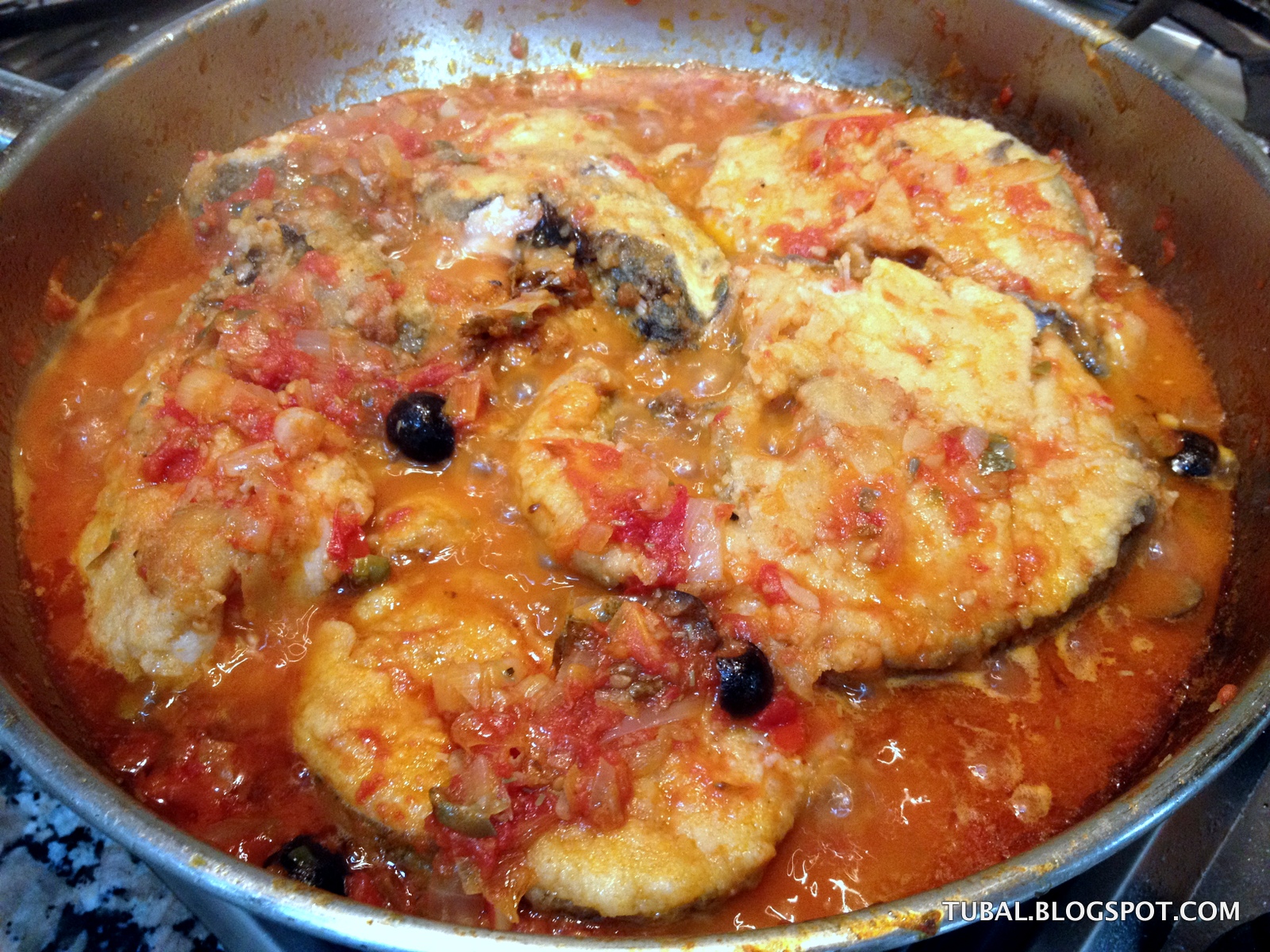 Tubal Rodajas De Merluza En Salsa Pizzaiola Tranci Di Merluzzo Alla Pizzaiola