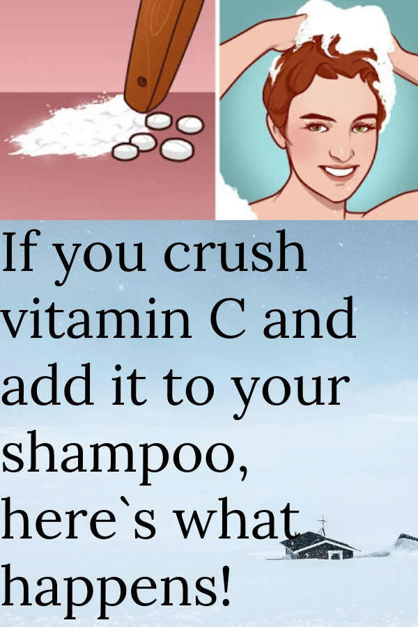 If you crush vitamin C and add it to your shampoo, here`s what happens!