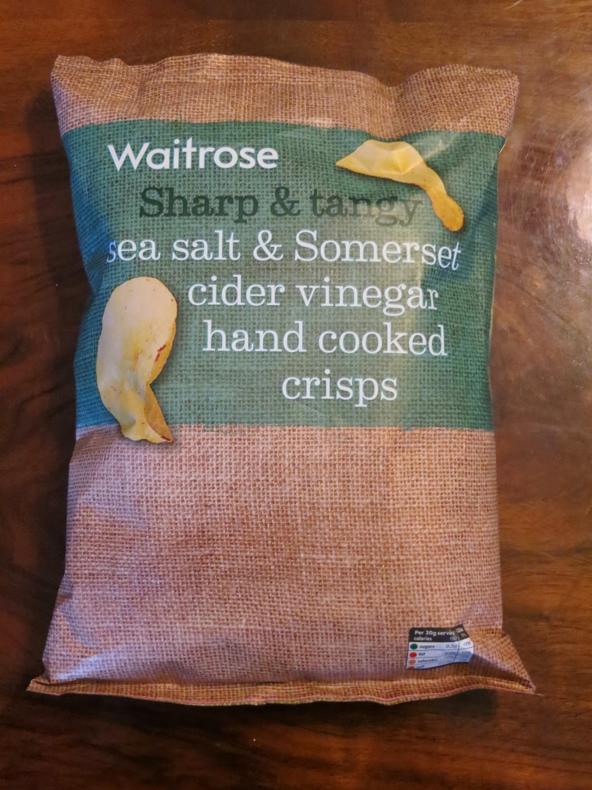 Recenzje chipsów Waitrose Sharp & tangy Sea salt & Somerset cider vinegar