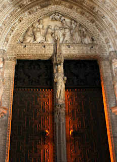 Tímpano portada de la catedral de Toledo