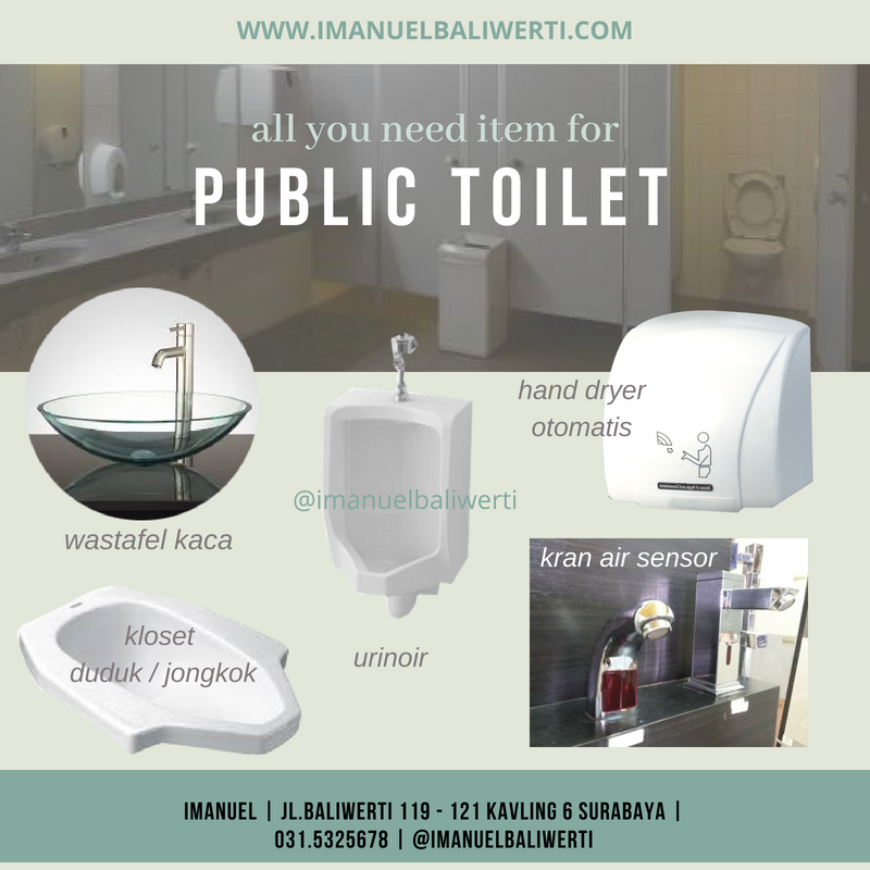 jual toilet urinal kamar mandi IMANUEL baliwerti surabaya