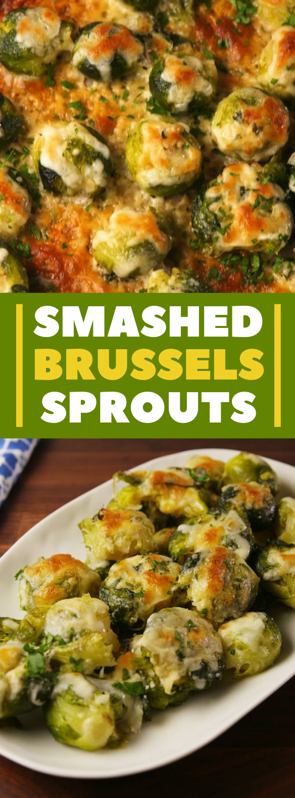 Smashed Brussels Sprouts #veggies #vegetables