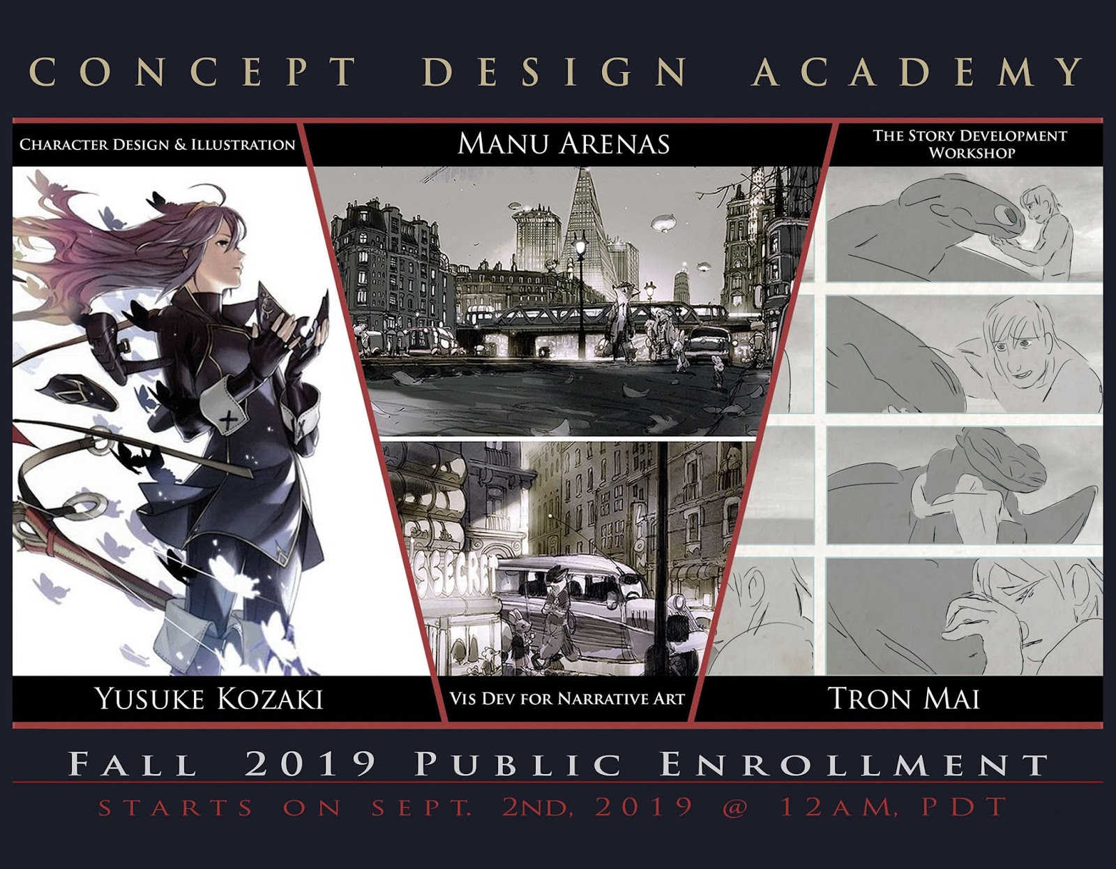 Concept Design Academy: CDA - Fall 2019 Schedule Preview~!!! Concept Design Academy: CDA - Fall 2019 Schedule Preview~!!!