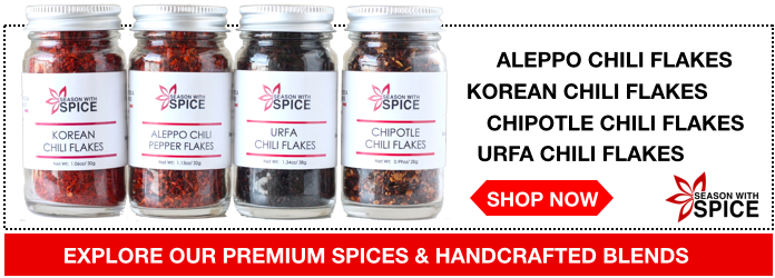 buy aleppo chili flakes from SeasonWithSpice.com