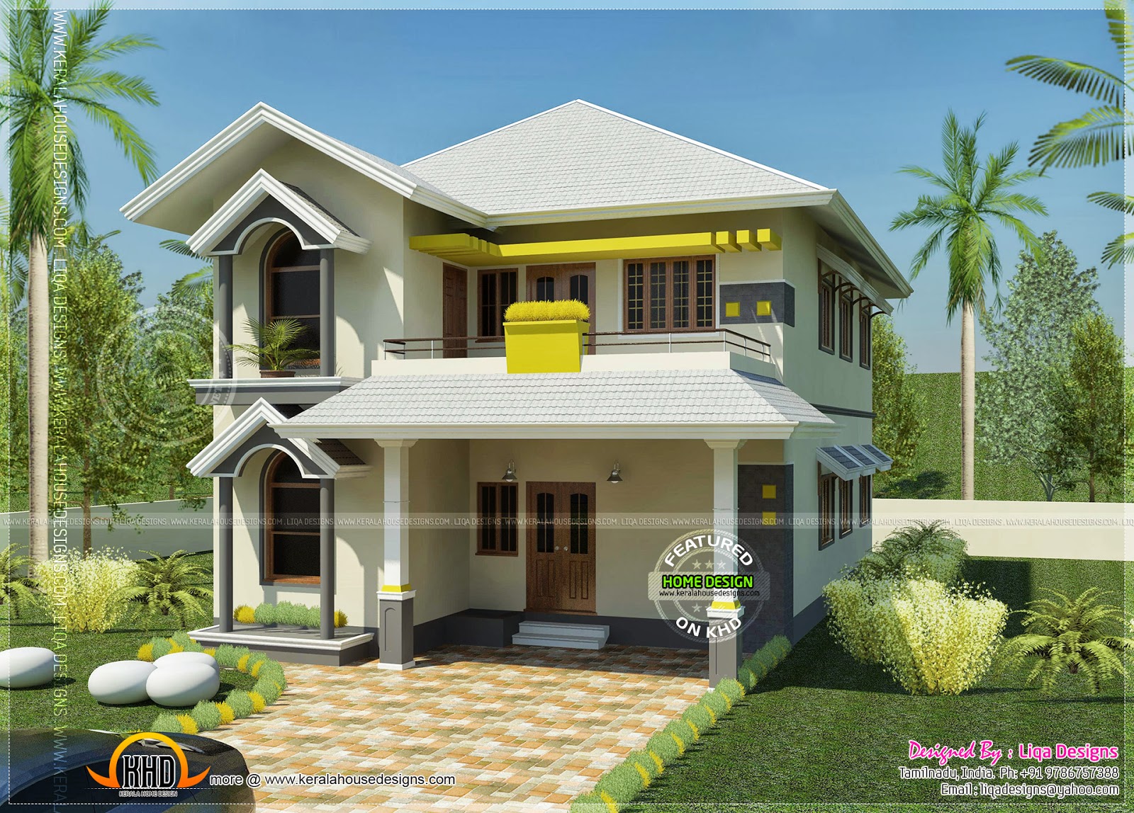 House South Indian style in 2378 square feet Kerala home