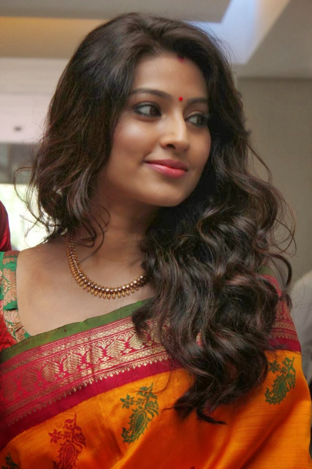 Actress Sneha In Traditional Silk Saree Photos Images Picture Gallery 