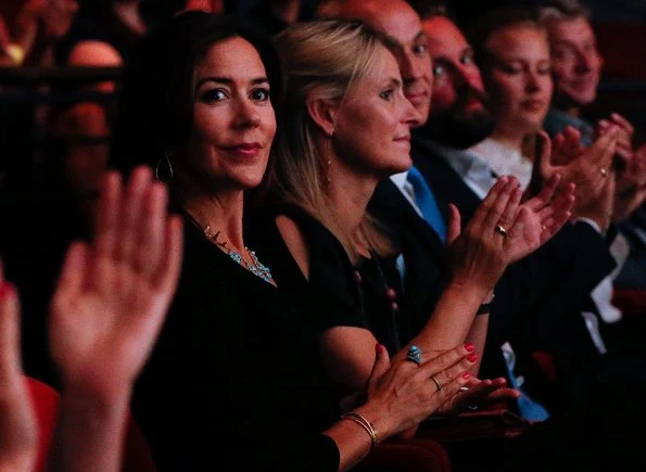 Princess Mary attended the opening of Copenhagen TV Festival. Princess Mary jewellry Necklace in Turquoise