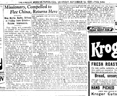 Climbing My Family Tree: 12 September 1925 The Morning Republican (Findlay, Ohio), p.9