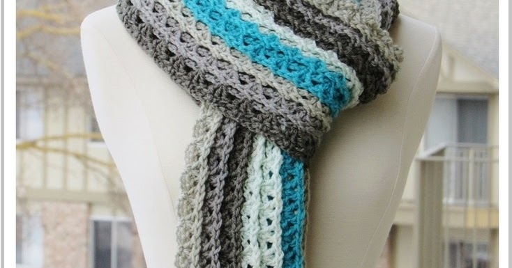 Crochet Dreamz: Ocean Waves Scarf, Free Crochet Scarf ...