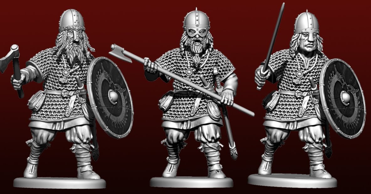 Wargame News and Terrain Victrix New 28mm Plastic Viking Infantry
