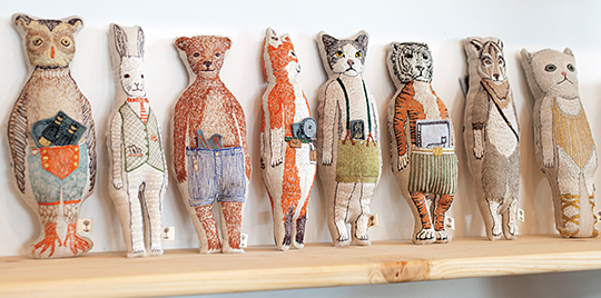 Embroidered animals by Coral and Tusk, featured by Julia Titchfield on Feeling Stitchy
