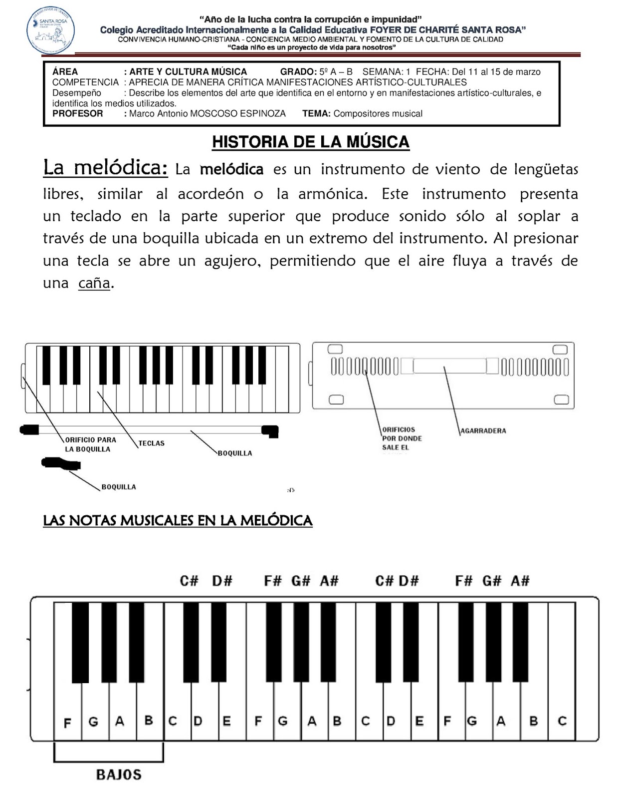 Partituras 5ª grado melódicas