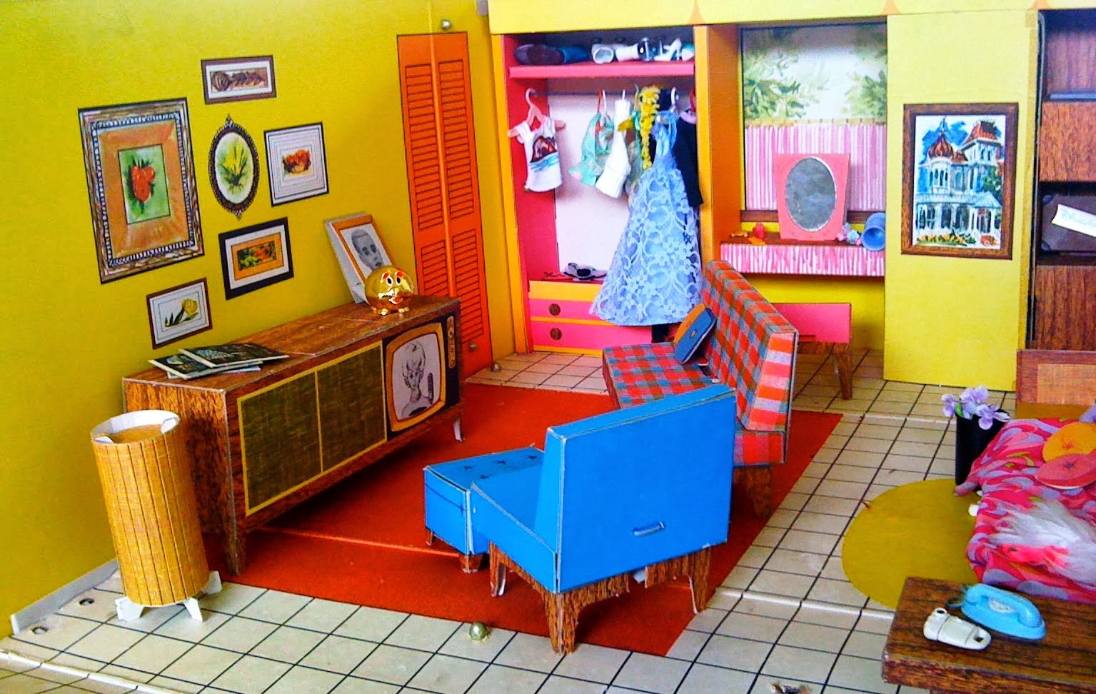 SNICKERDOODLE STREET: Barbie's Cardboard Dream House + Video