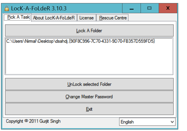 How to lock folder in windows 10 using cmd