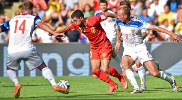 Dramatis, Belgia Jungkalkan Rusia 0-1