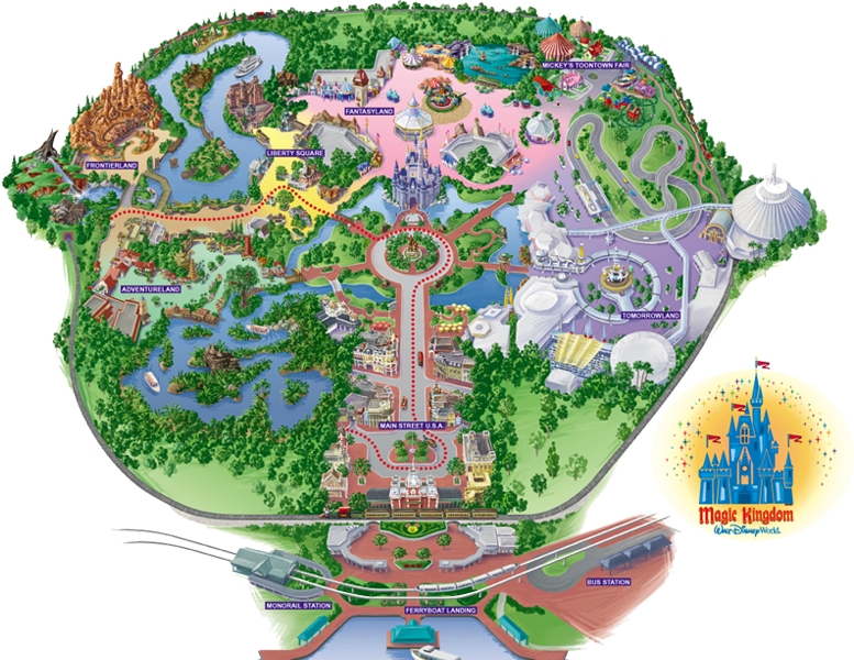 Disney world map magic kingdom 2017 lulamm