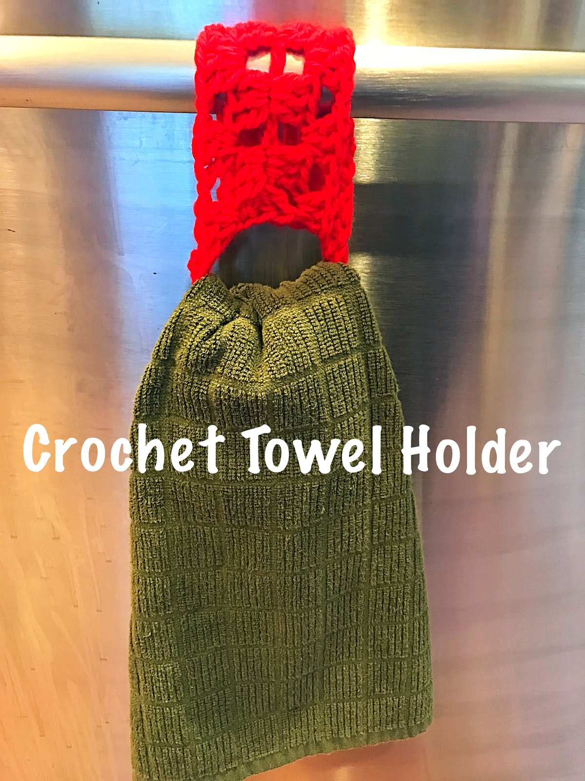 Crochet Towel Holder | Julie's Creative Lifestyle