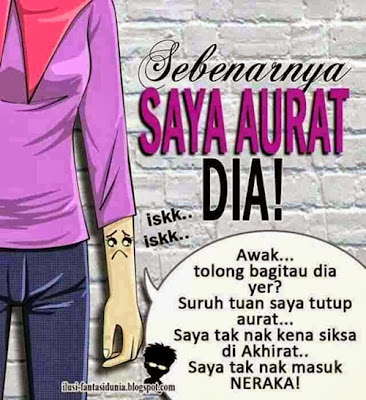 menutup aurat, latih anak menutup aurat,aurat perempuan, pesan ustaz Azhar Idrus, 