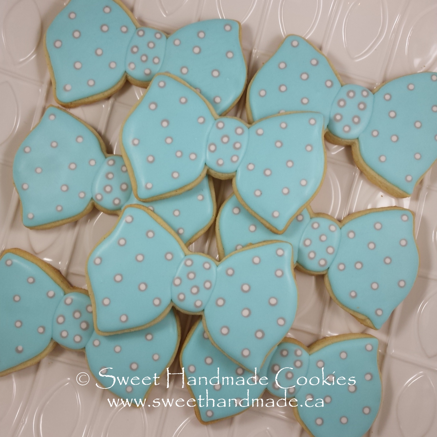 Sweet Handmade Cookies Bow Tie Cookies