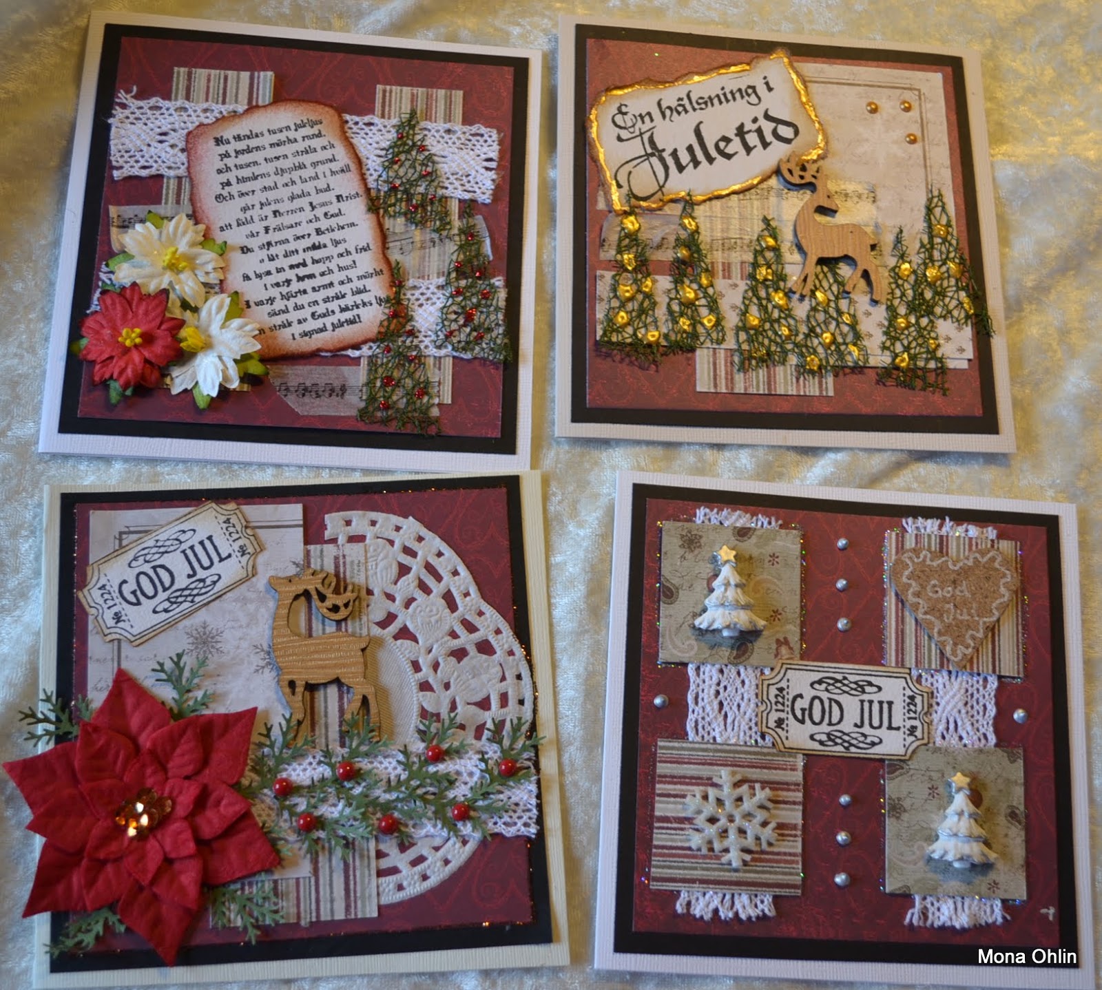 Scrapbooking, kort och lite annat pyssel Lite julkort