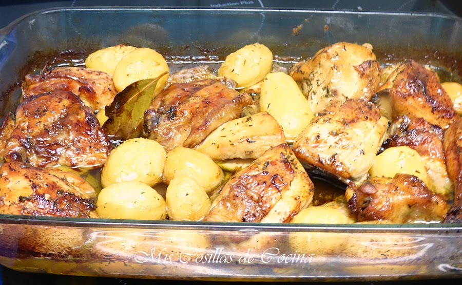 Pollo adobado al horno | Cocina