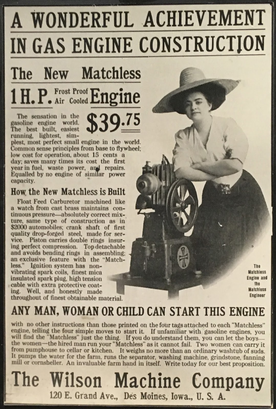 Progress is fine, but it's gone on for too long. Wilson Machine Company