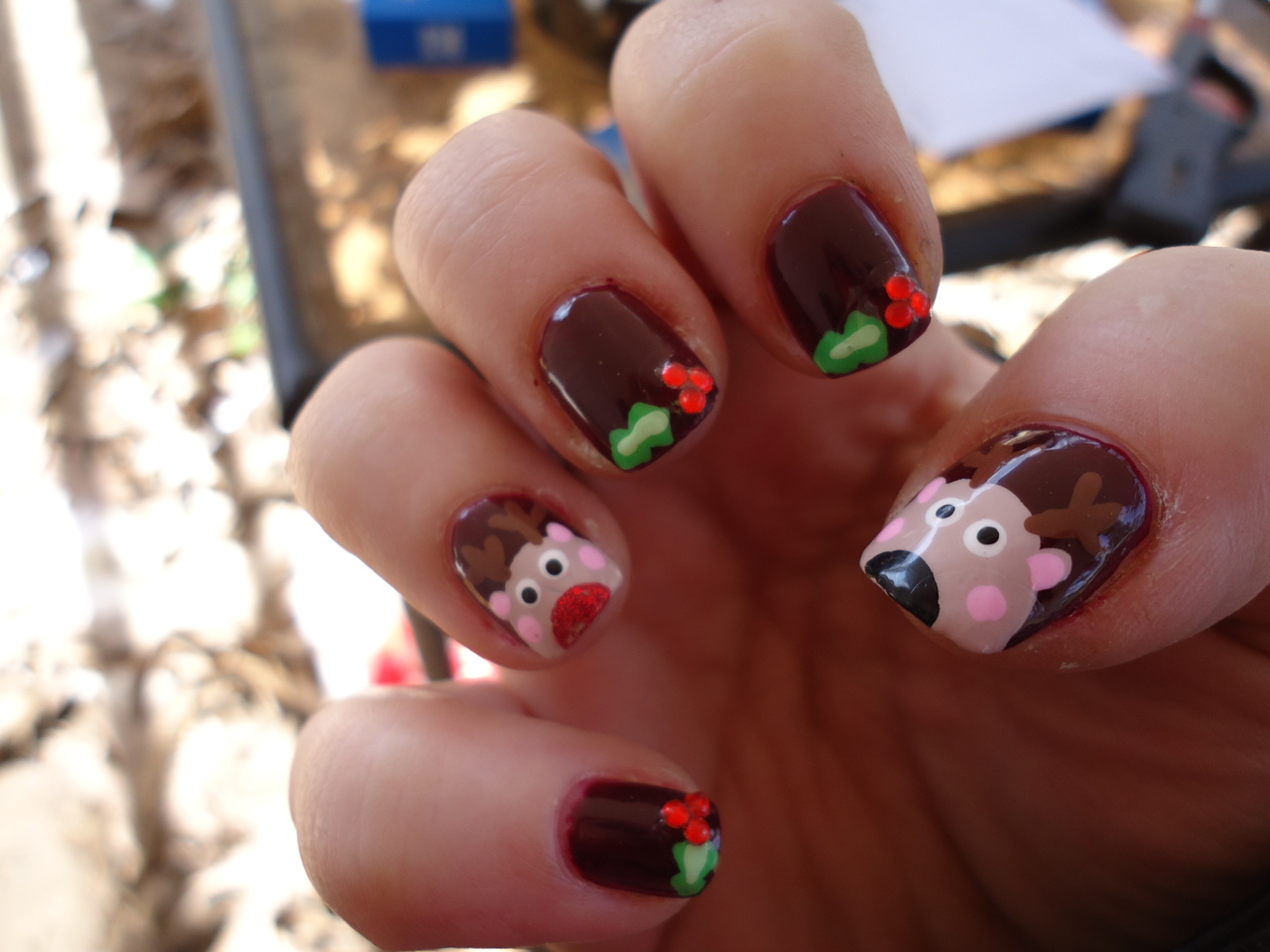 5. "Christmas Nail Art with Neutral Colors" - wide 5
