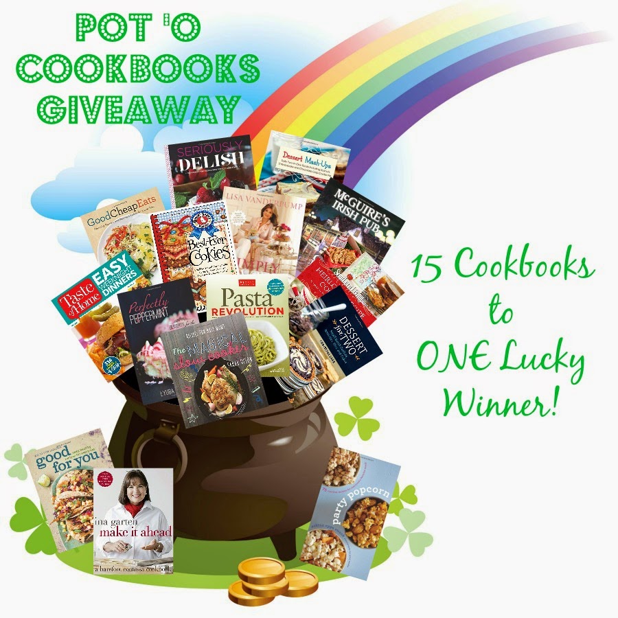 Pot 'O Cookbooks Giveaway- 15 cookbooks to ONE lucky winner! Ends 2/13/15.