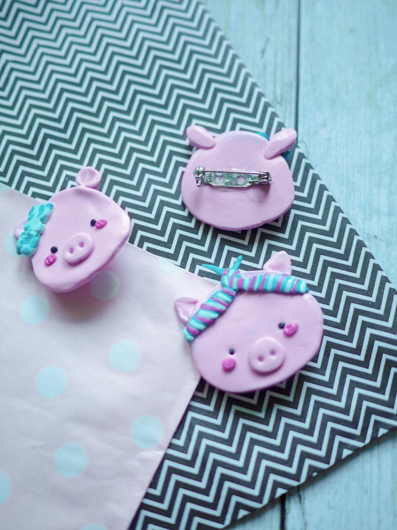 KuneCoco • DIY • Schweinebroschen aus Fimo KuneCoco • DIY • Schweinebroschen aus Fimo