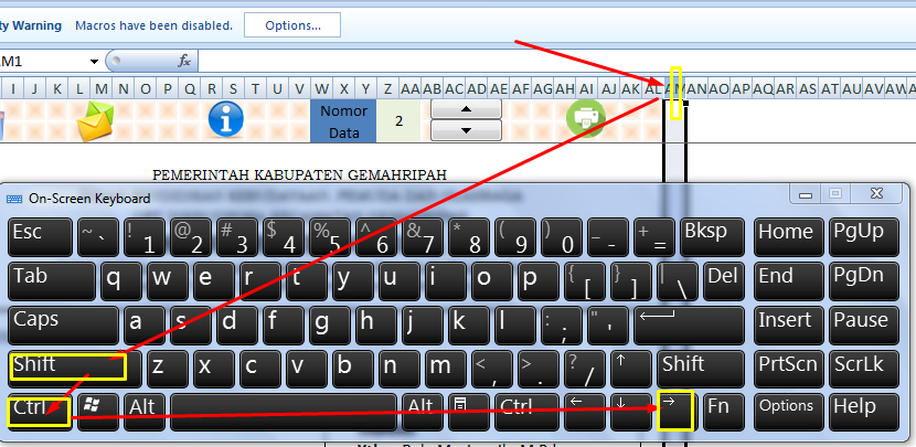 Mewarnai Kolom Kerja Excel Ke Kanan / Cara Menyembunyikan
