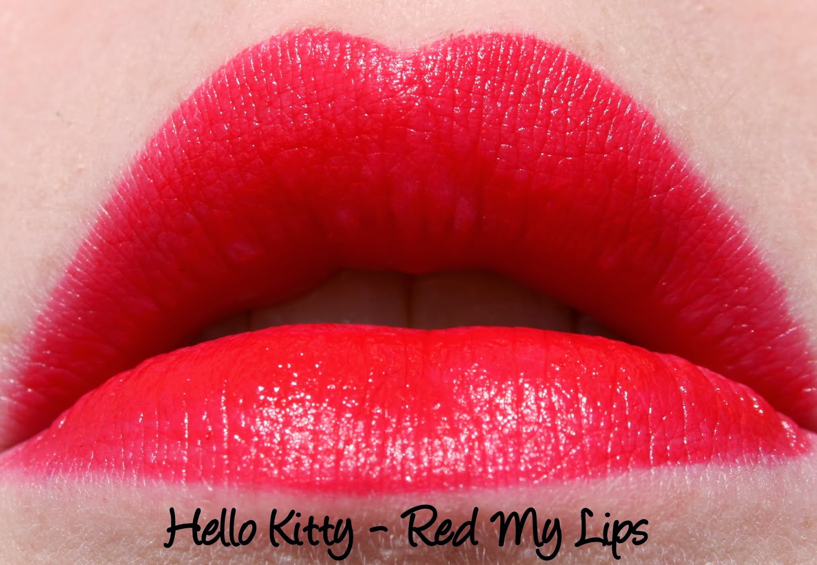 Hello Kitty Red My Lips Lipstick Swatch