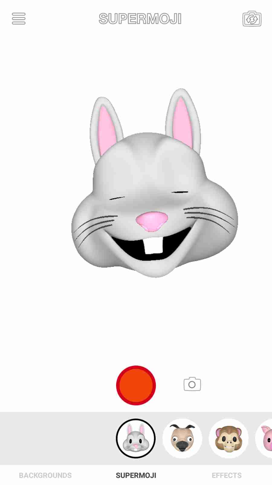 The Apple iPhone X Rabbit Animoji Emojis