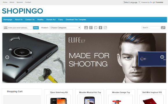 Shopingo free ecommerce blogger template Shopingo free ecommerce blogger template