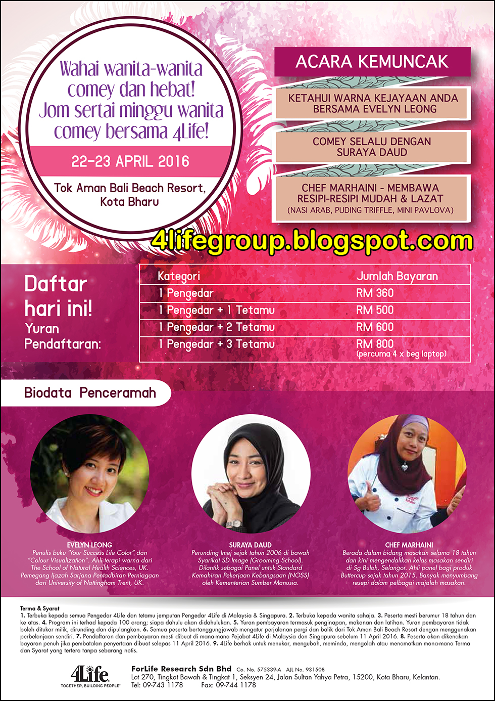 Minggu Wanita Comey Bersama 4Life foto Minggu Wanita Comey Bersama 4Life