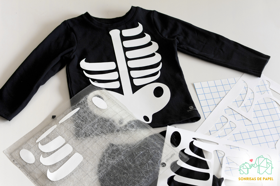 DIY Disfraz de Esqueleto para Halloween PLANTILLA DESCARGABLE HANDBOX