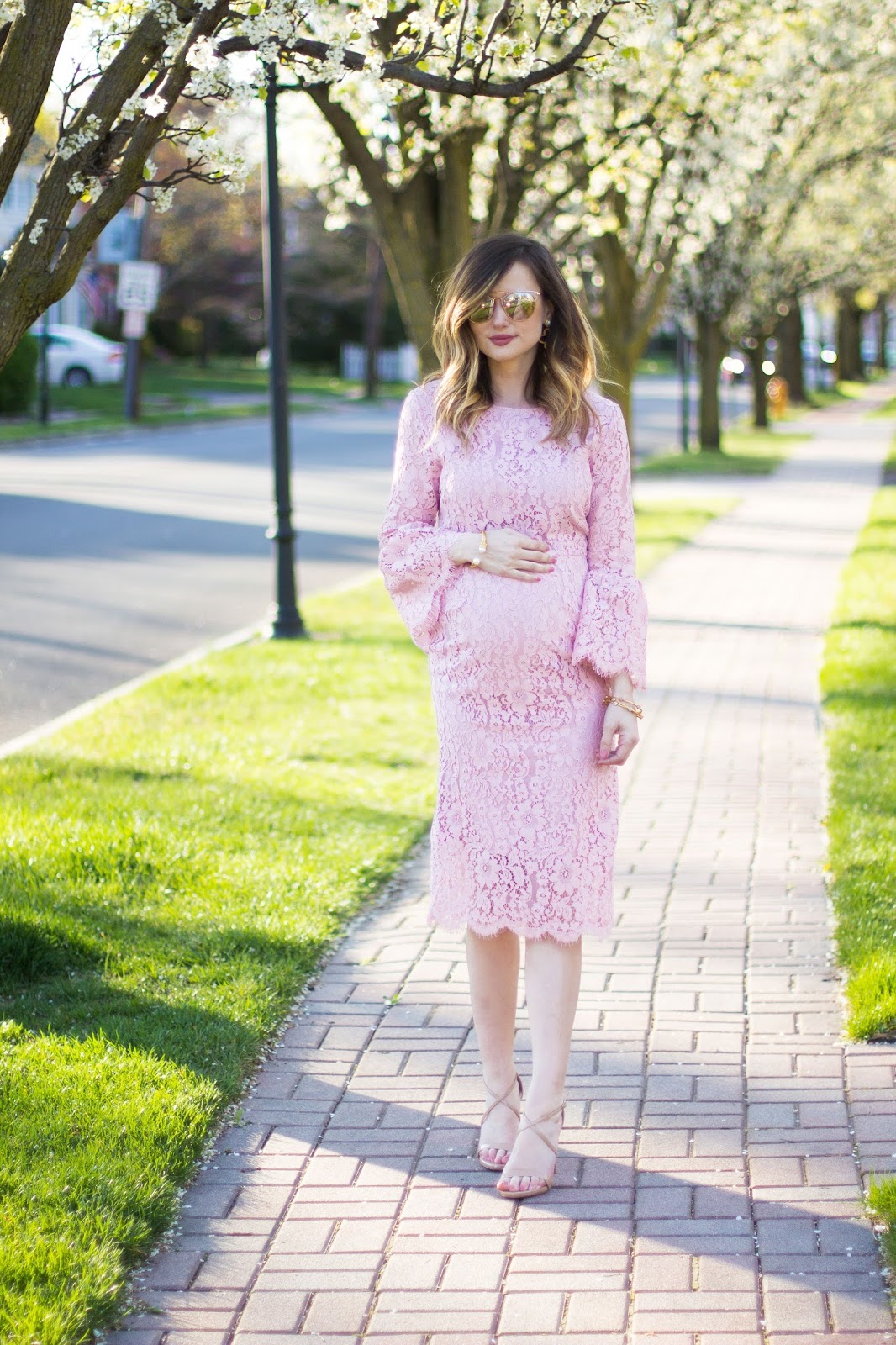 Pink Lace Dress with Rachel Parcell Spring Collection - Kiss Me Darling