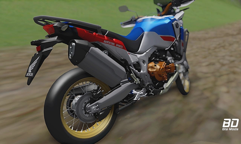 Honda CRF 1000L2 Africa Twin + Ronco para GTA San Andreas - GTA Na