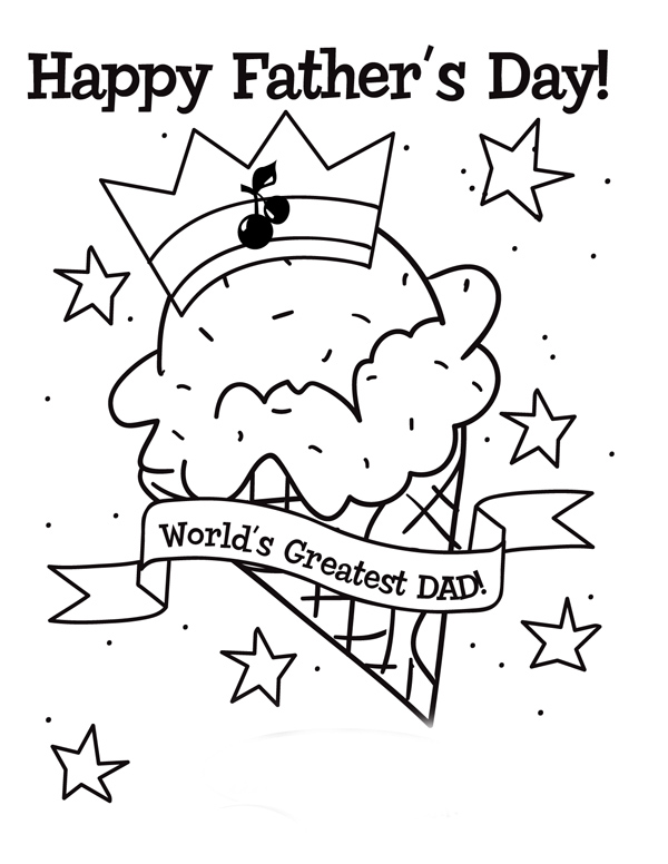 Free Coloring Pages: Printable Father's Day Coloring Pages