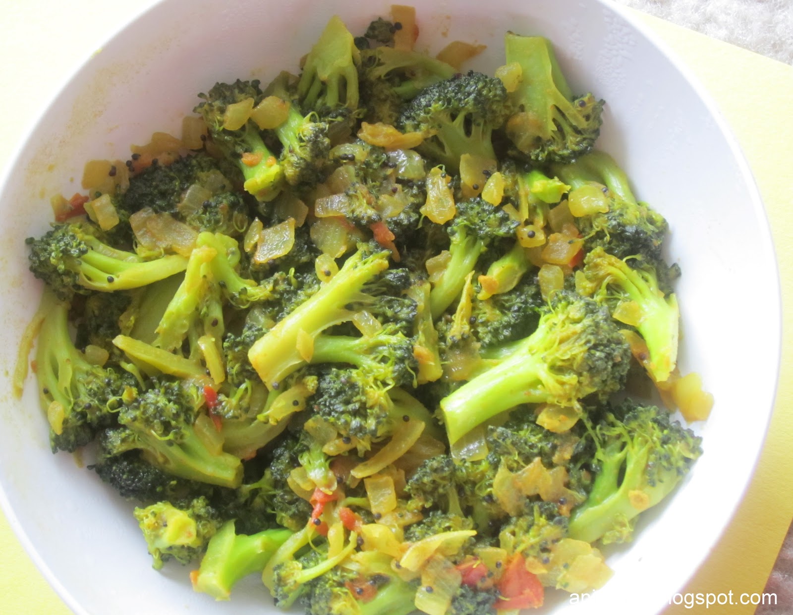 Anitha's Kitchen Diary Broccoli Stir Fry
