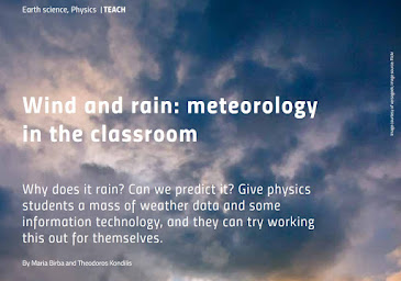 Science in School: "Αερας και βροχη, Η μετεωρολογια στην ταξη"