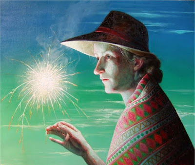 Woman With Sparkler (2009), Robin F. Williams