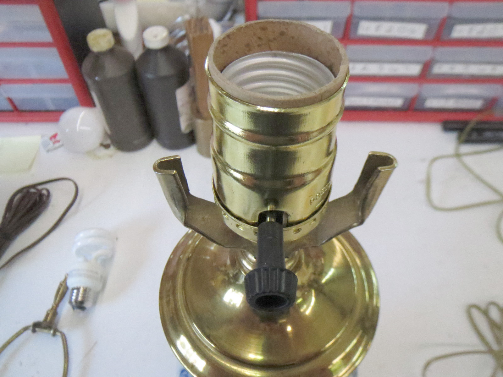 Lamp Parts and Repair Lamp Doctor Porcelain Table Lamp Repair New